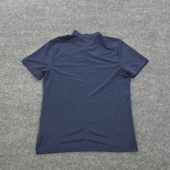 West Virginia Mountaineers Polo Shirt Mens L Blue NCAA Golf Nike DriFit Blade - Picture 9 of 12